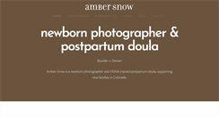Desktop Screenshot of ambersnow.com
